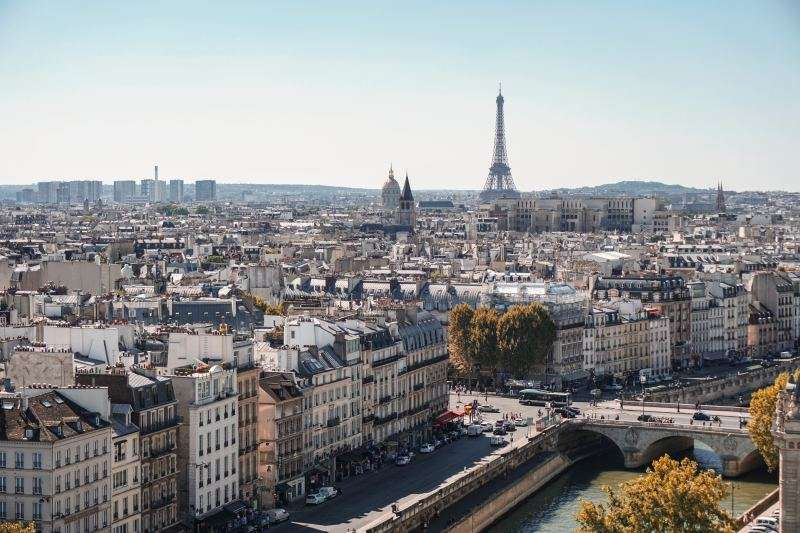 Photo aÃ©rienne de la ville de Paris prise par le photographe Alexander Kagan